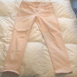 Pinkish blush skinny jeans